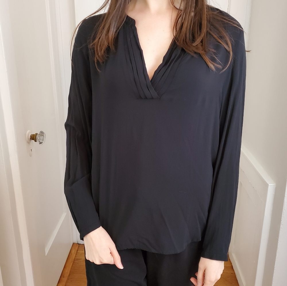 Coldwater Creek Black Blouse Size M 10-12 New